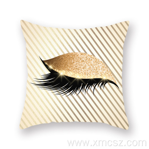 Gold sliver foil customized cushion covers
